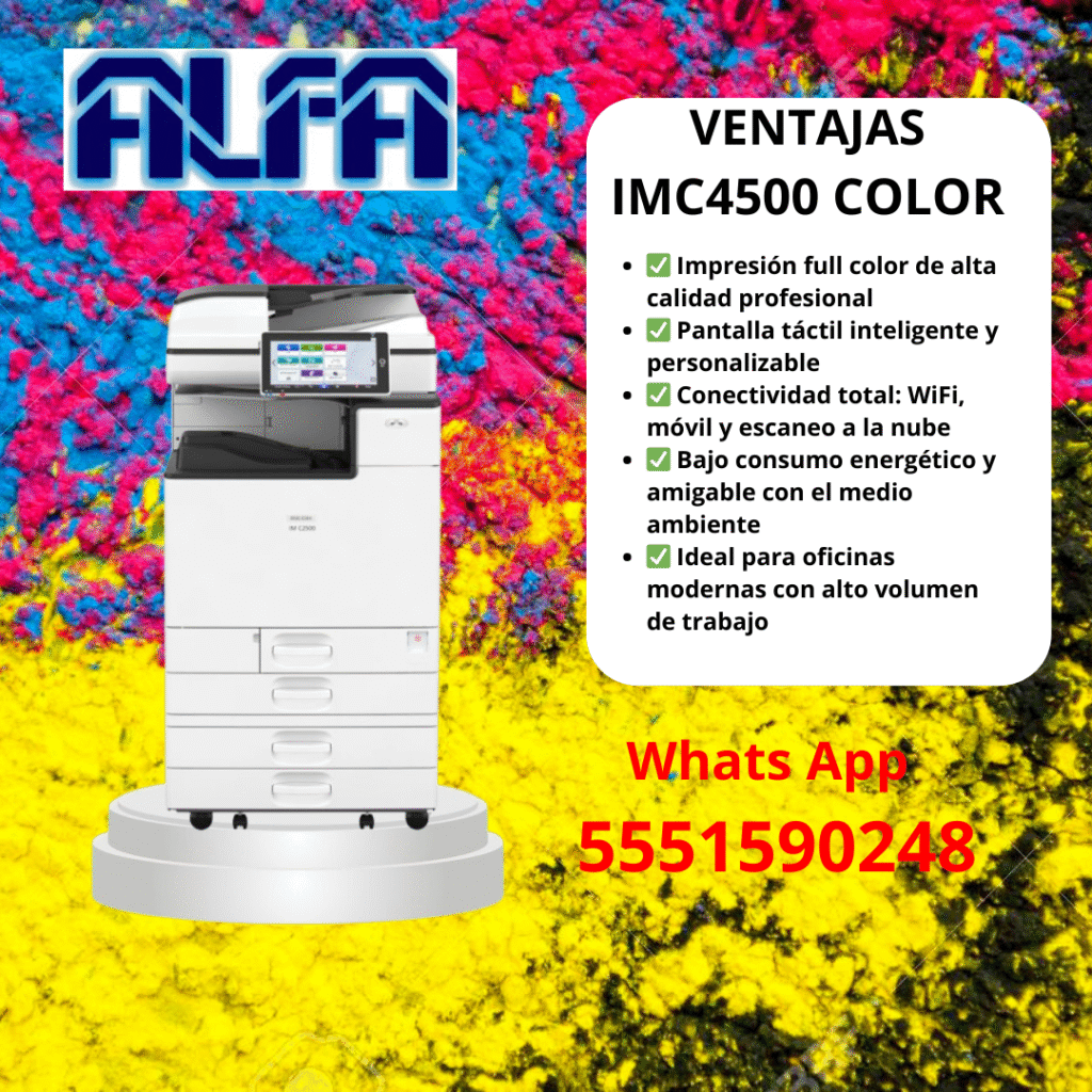 venta de copiadora ricoh imc 4500